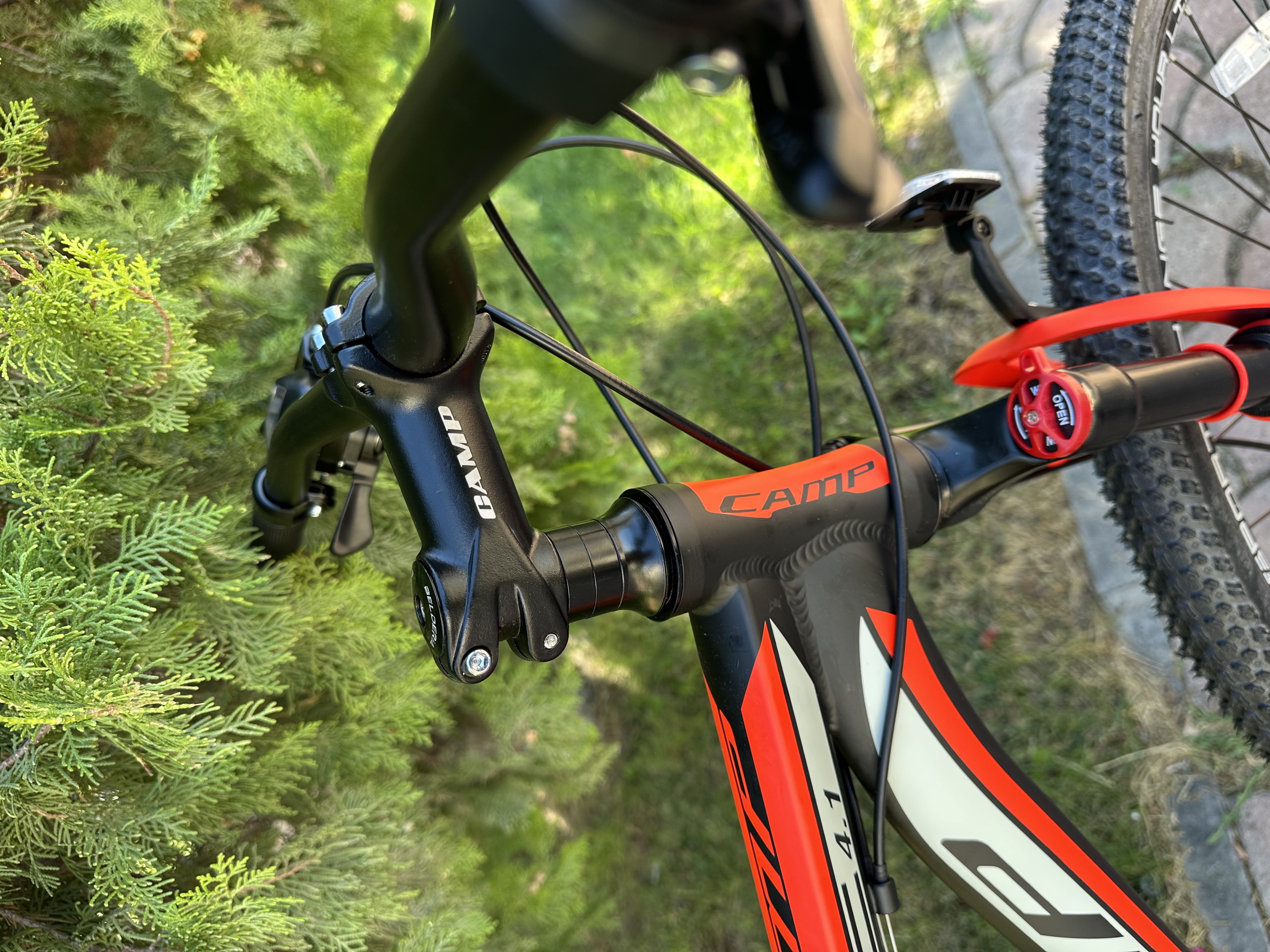 Bisiklet Camp XC 4.1 27,5" Jant 18" Kadro Shimano ST-EF41 – 21 Vites – Mekanik Disk Fren – Kırmızı - Küçük Resim 8