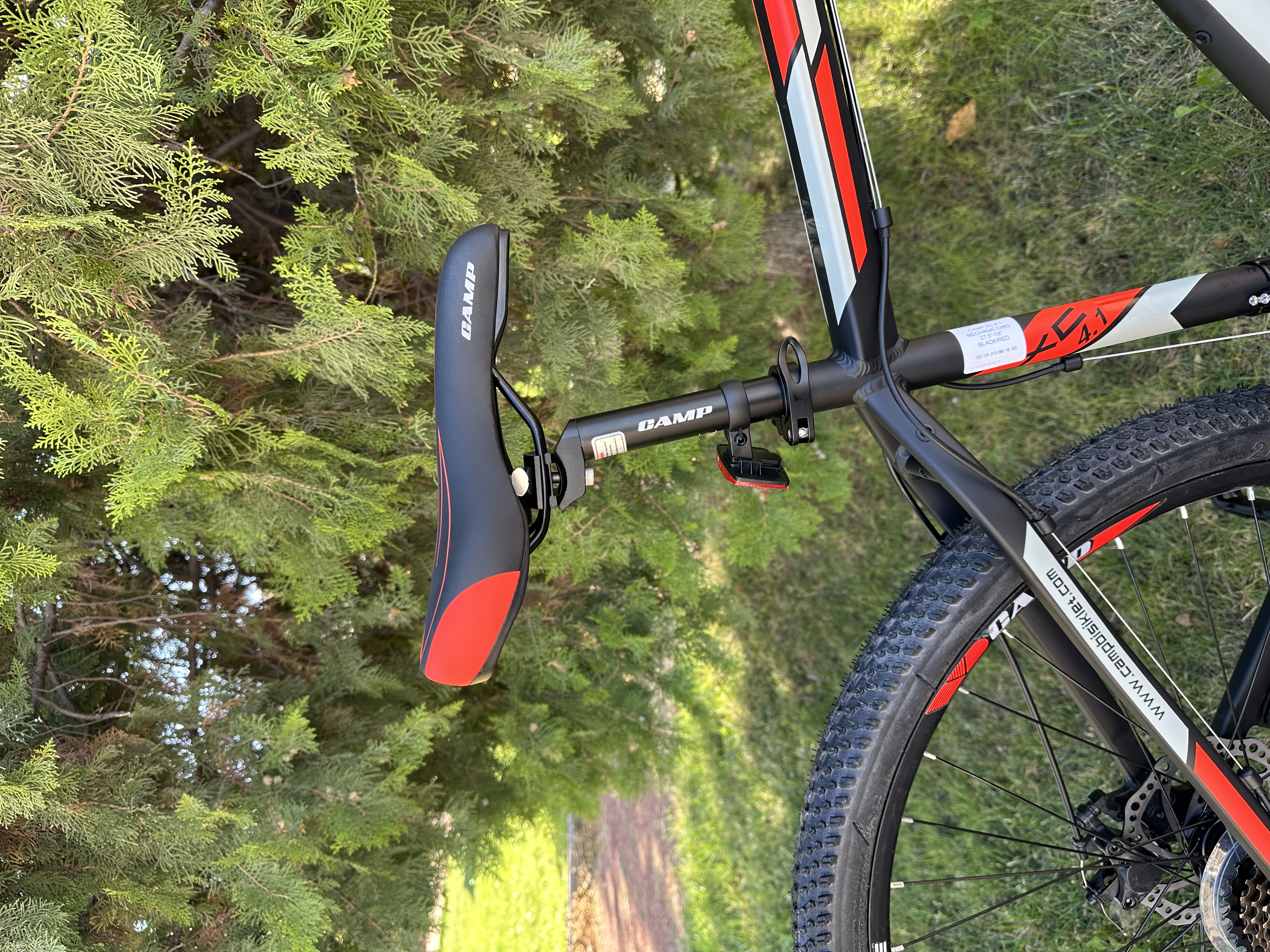 Bisiklet Camp XC 4.2 29" Jant 18" Kadro Shimano ST-EF41 – 21 Vites – Mekanik Disk Fren – Kırmızı - Küçük Resim 6