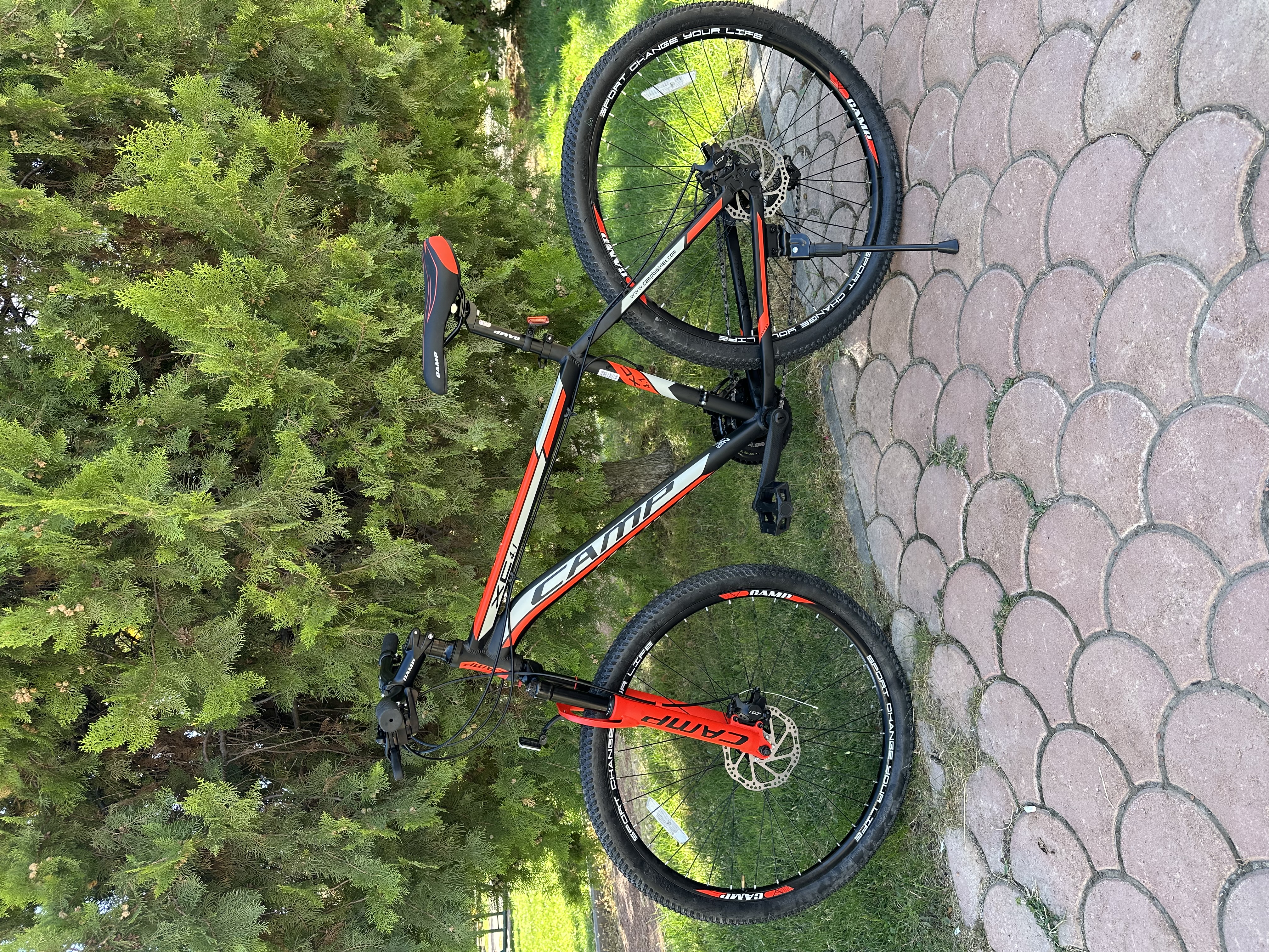 Bisiklet Camp XC 4.2 29" Jant 18" Kadro Shimano ST-EF41 – 21 Vites – Mekanik Disk Fren – Kırmızı - Küçük Resim 9