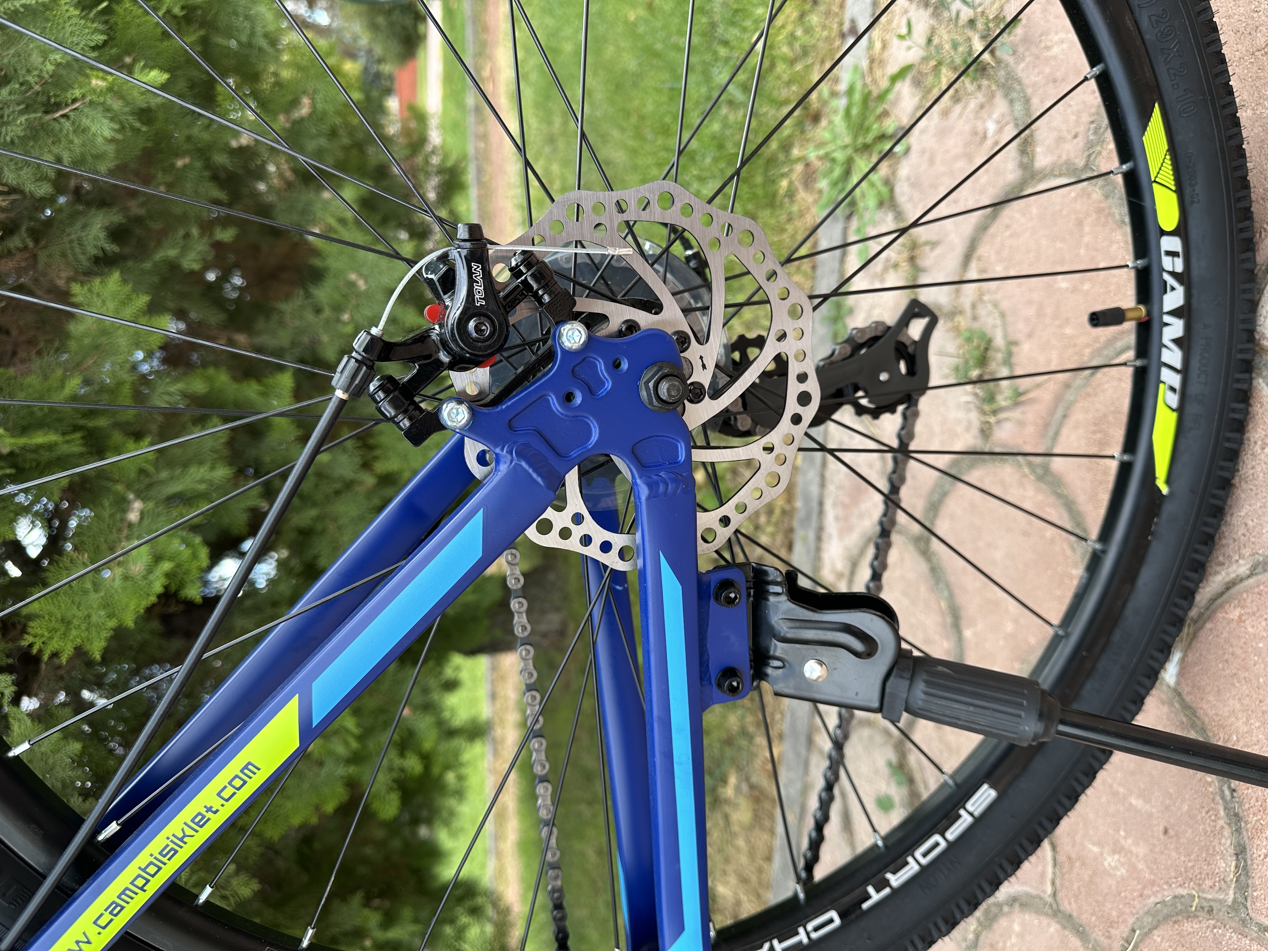 Bisiklet Camp Xc 4.2 29" Jant 18" Kadro Shimano St-ef41 - 21 Vites -Mekanik Disk Fren- Mavi - Küçük Resim 8