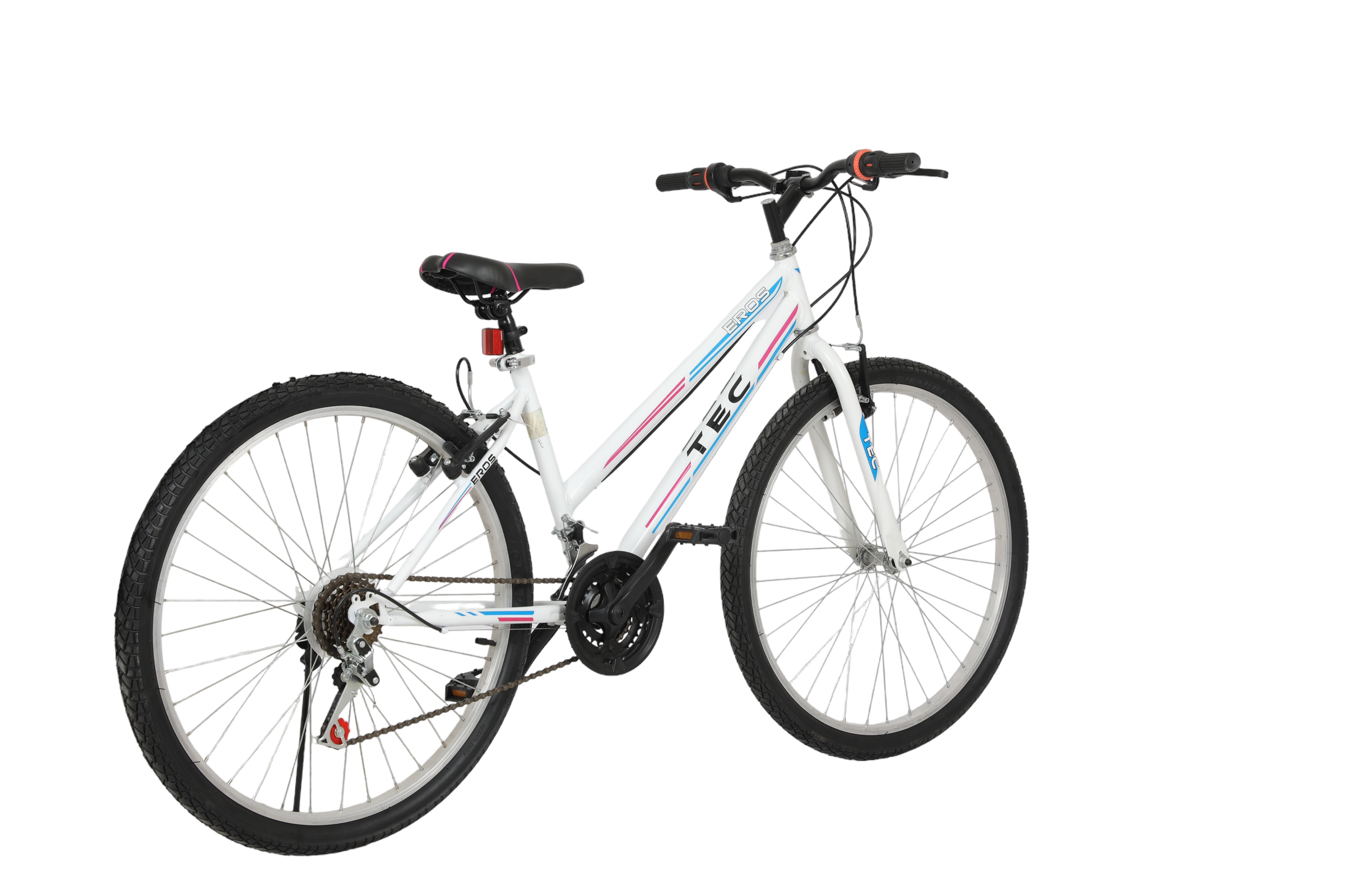 Bisiklet Vision Tec Eros 24" Jant 21 Vites Kadın Dağ Bisikleti Beyaz - Pembe - Küçük Resim 2