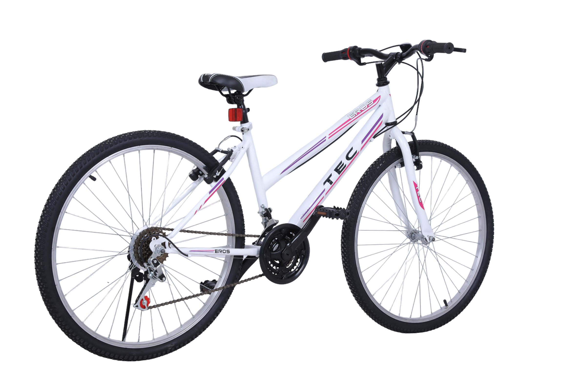 Bisiklet Vision Tec Eros 26" Jant 21 Vites Kadın Dağ Bisikleti Beyaz - Lila - Küçük Resim 2