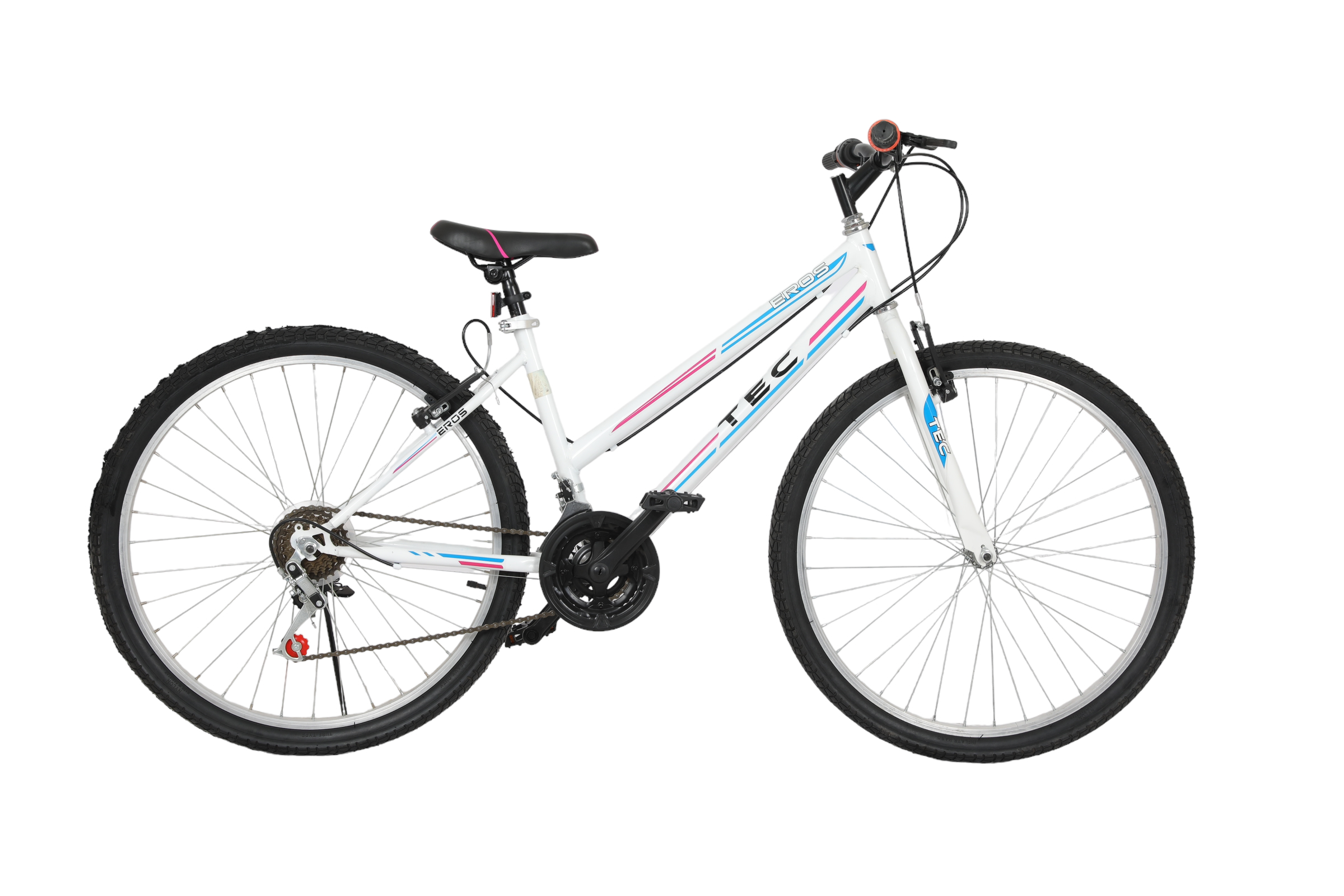 Bisiklet Vision Tec Eros 26" Jant 21 Vites Kadın Dağ Bisikleti Beyaz - Pembe - Küçük Resim 3