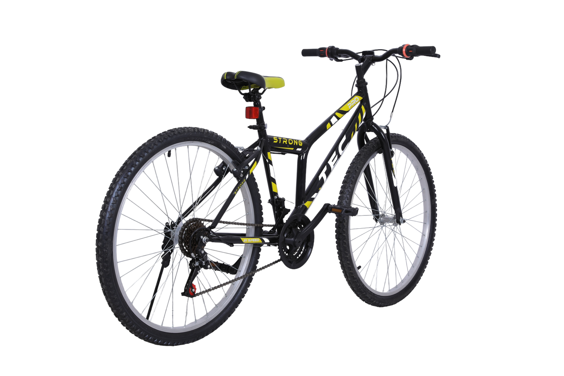 Bisiklet Strong 26" Jant 21 Vites Erkek Dağ Bisikleti Siyah - Sarı - Küçük Resim 2