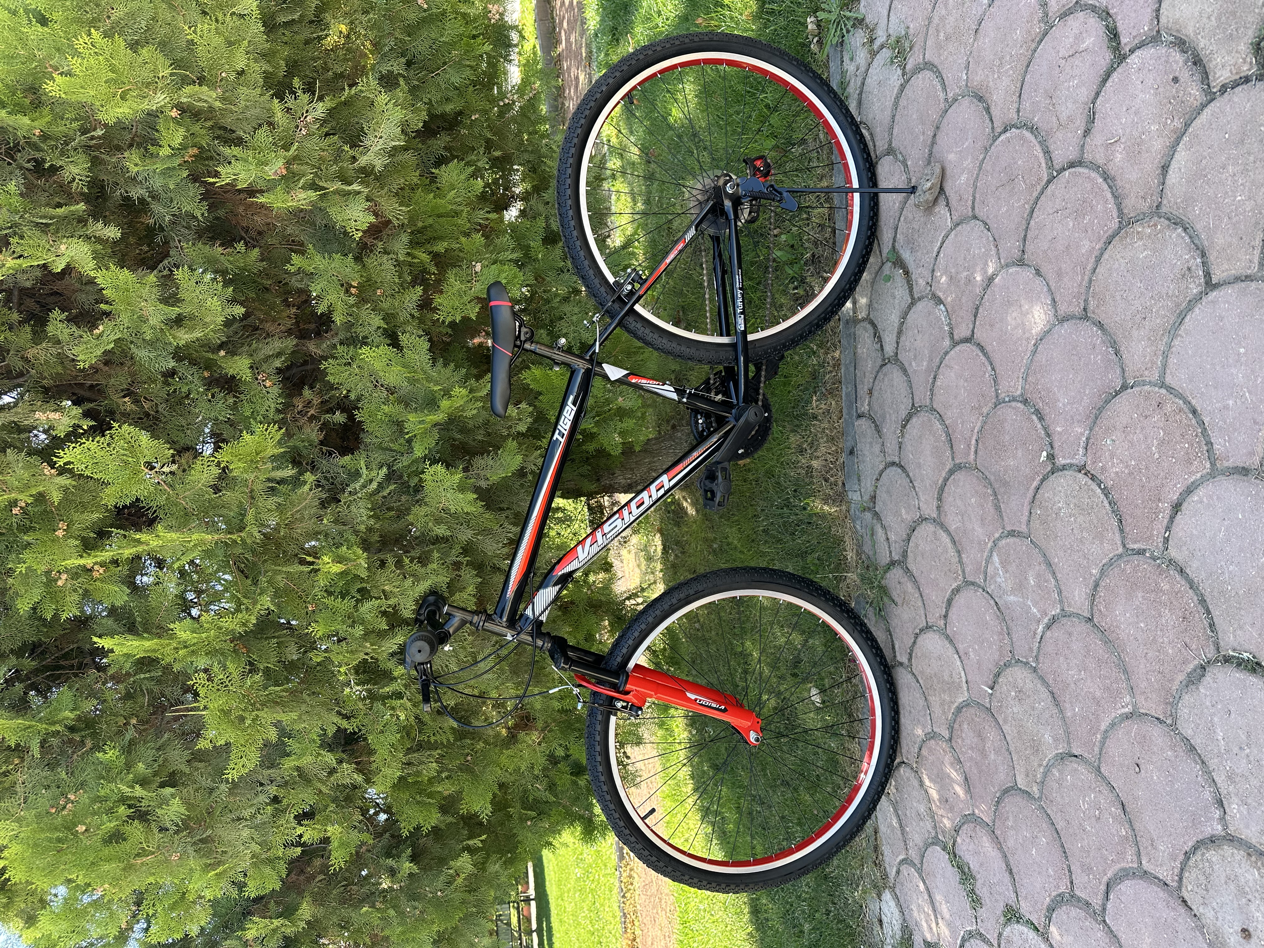 Bisiklet Tiger 26" Jant 21 Vites Dağ Bisikleti Kırmızı - Küçük Resim 5