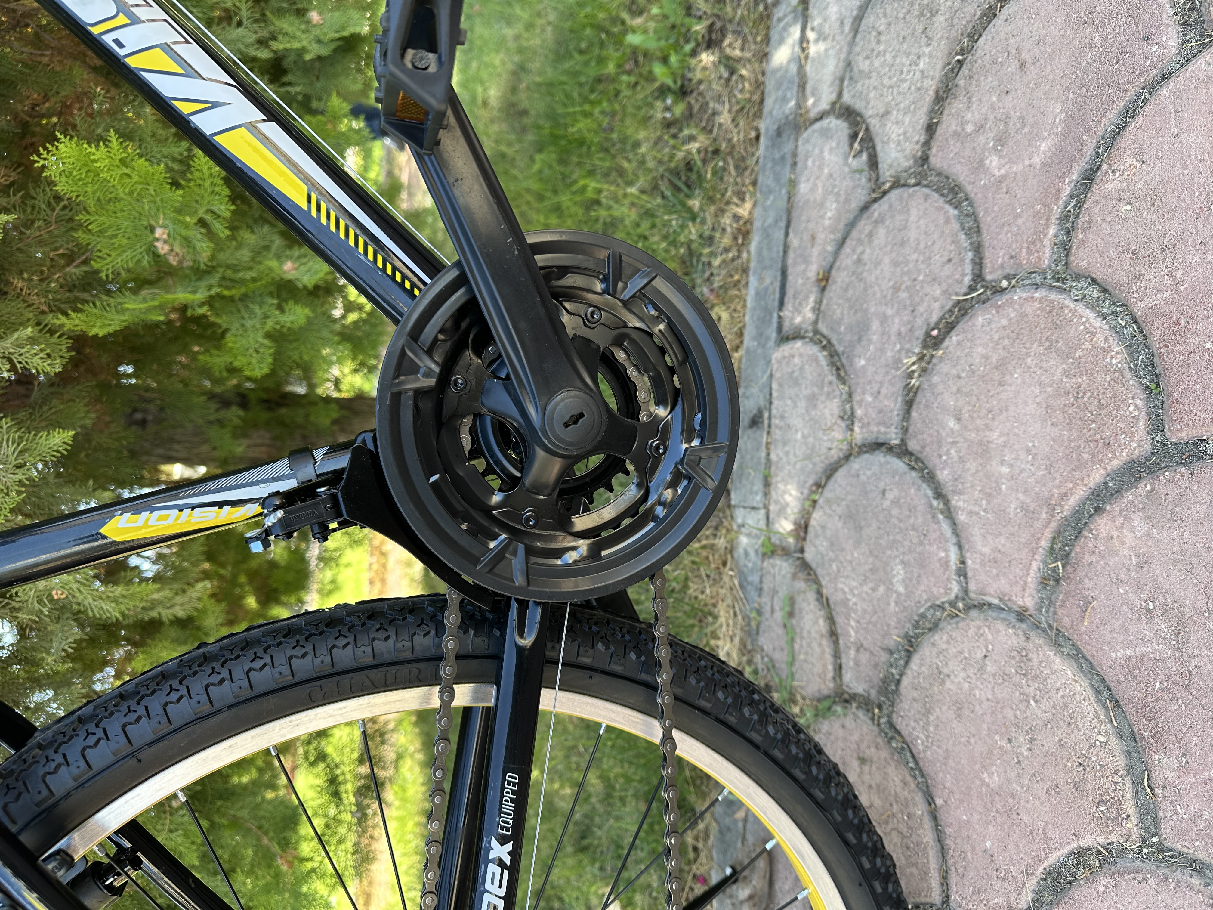 Bisiklet Tiger 26" Jant 21 Vites Dağ Bisikleti Sarı - Küçük Resim 4