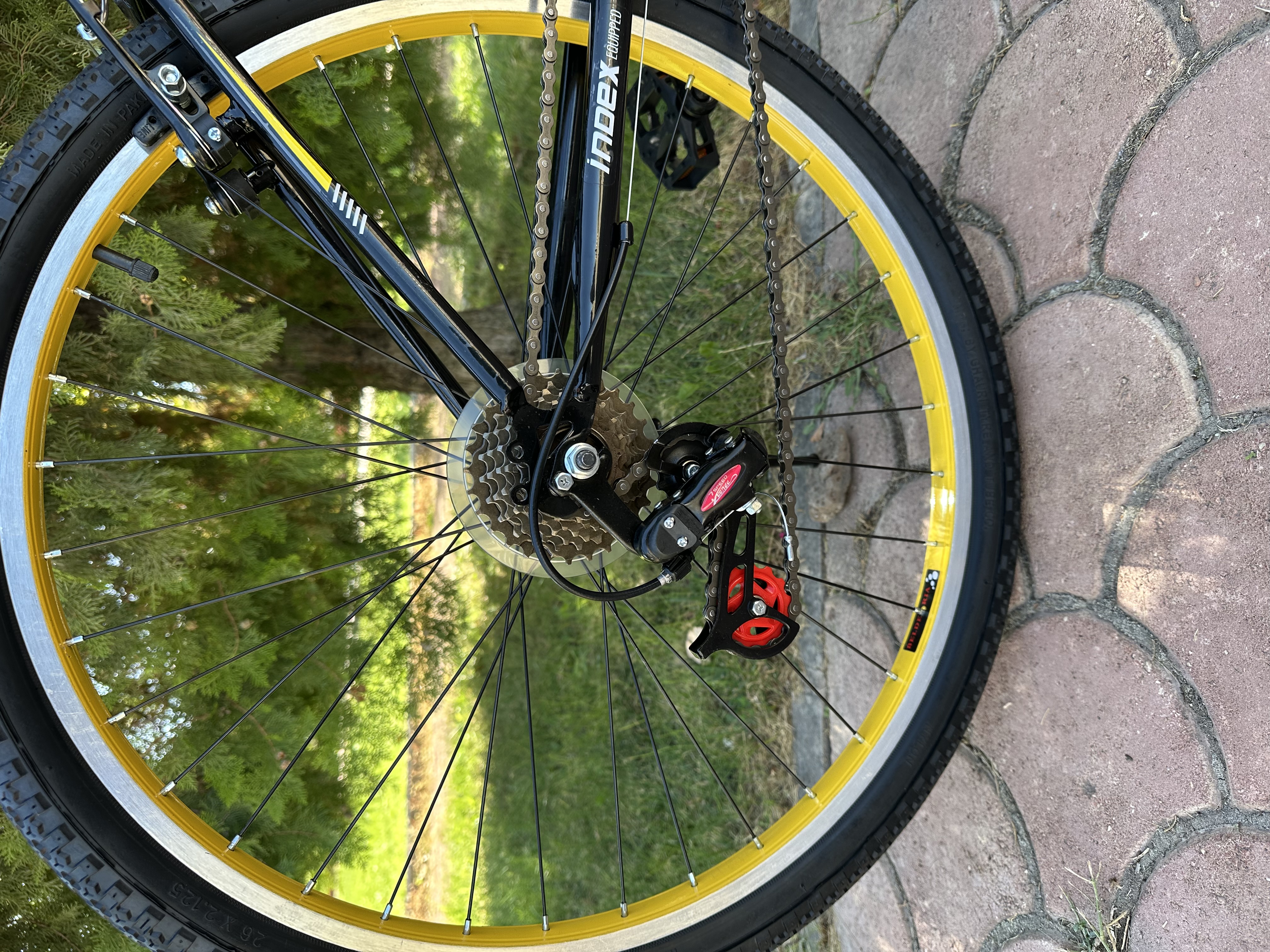 Bisiklet Tiger 26" Jant 21 Vites Dağ Bisikleti Sarı - Küçük Resim 8